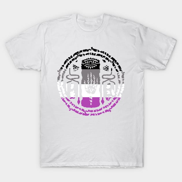 Rainbow Zonai (Totk) Asexual Flag T-Shirt by HeartonSleeves